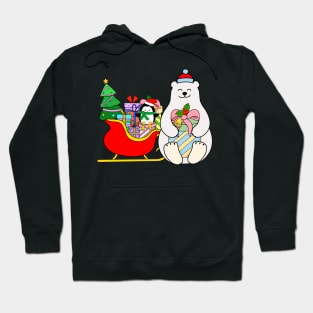 Merry Christmas! Polar Bear and Penguin Hoodie